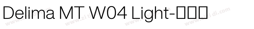 Delima MT W04 Light字体转换
